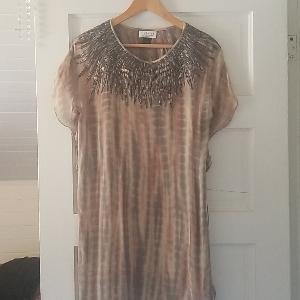 Anthropologie Beaded tie-dye Belia Dress - Picture 4 of 7